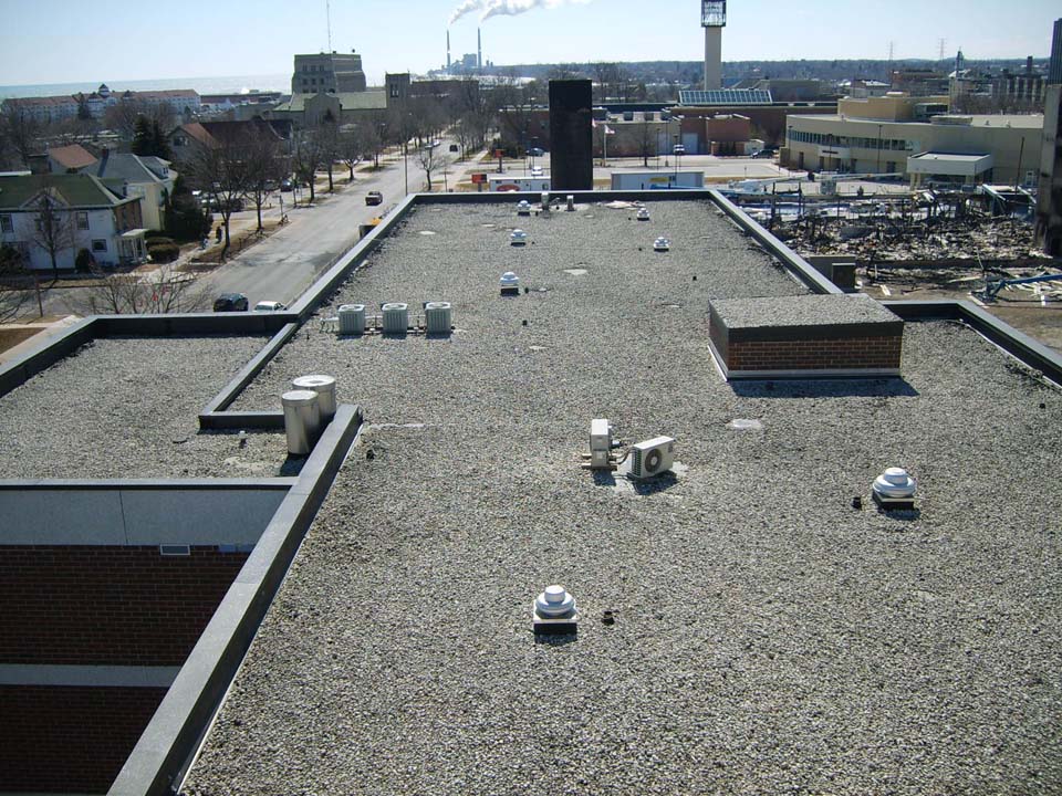 Ideal Roofing and Construction commercial roof before installation